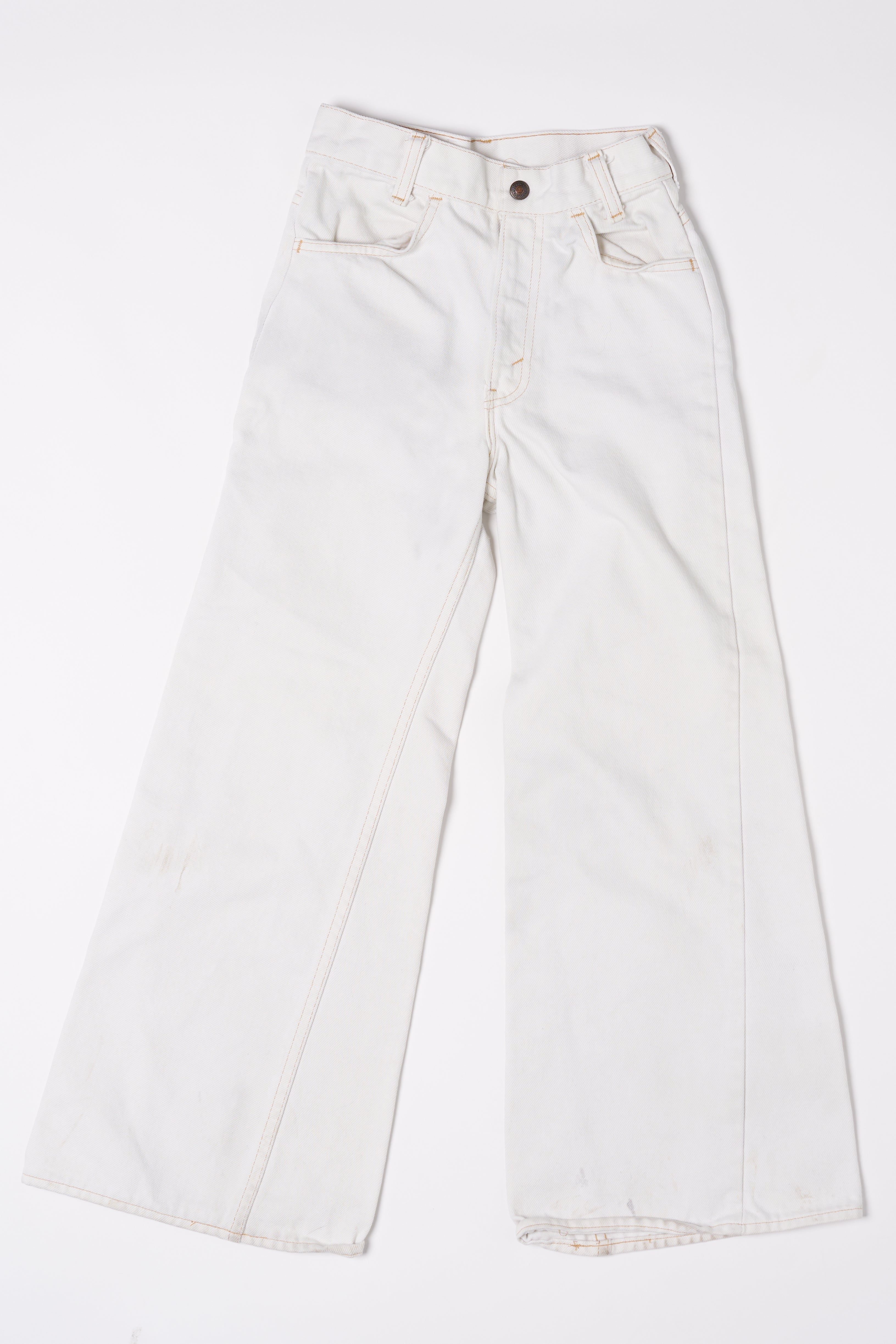 Vintage Levis 684- White Wash Bell Bottom MW 1201